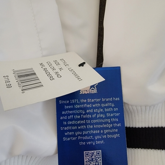 Raiders Starter Jacket (Mens XL) - Picture 5 of 5